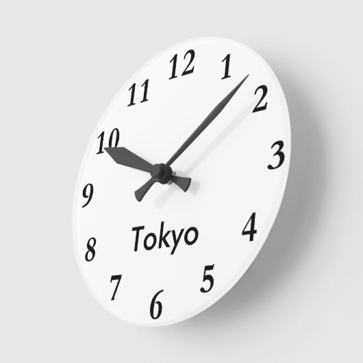 City Name Clock Ronde Klok (Hoek)