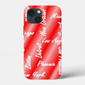 City Names - VS - iPhone Case (Achterkant)