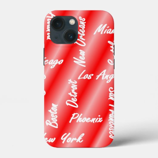 City Names - VS - iPhone Case (Achterkant)