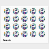 "City Nap" Abstract Design Sticker (Vel)