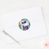 "City Nap" Abstract Design Sticker (Envelop)