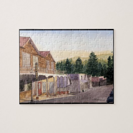 CITY NEVADA, CALIFORNIA,    WATERVERF LEGPUZZEL (Horizontaal)