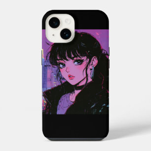 City Night Girl iPhone Case 14 Hoesje