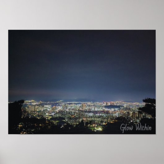 City Night Lights Poster (Voorkant)