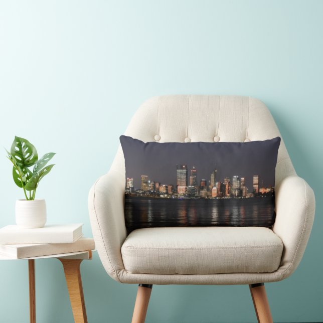 City Night Lumbar Throw Pillow Kussen (Stoel)