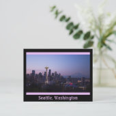 City Night of Seattle Briefkaart (Staand voorkant)