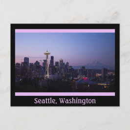City Night of Seattle Briefkaart