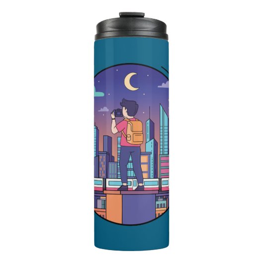 City Night Traveler Thermosbeker (Voorkant)