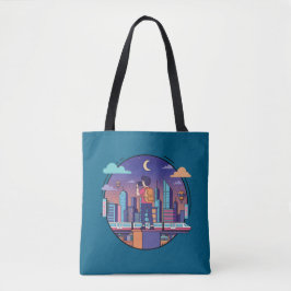 City Night Traveler Tote Bag