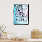 City Nose Drawing Poster (Keuken)