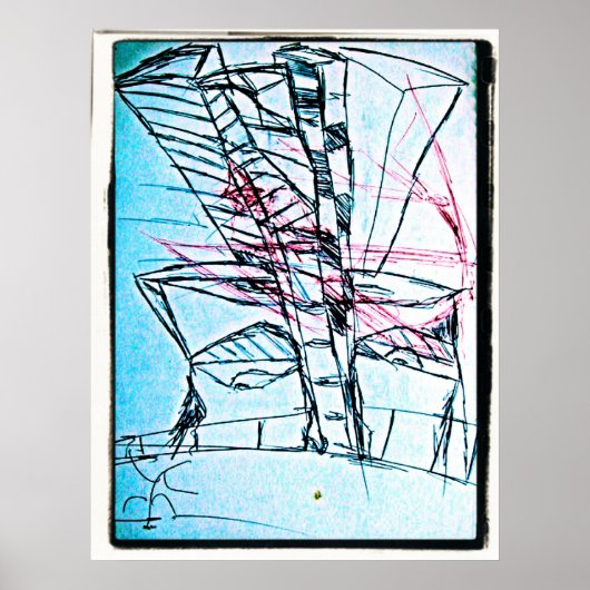 City Nose Drawing Poster (Voorkant)