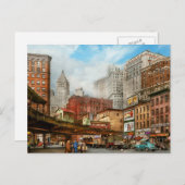 City - NY - Welkom in de grote stad 1941 Briefkaart (Voorkant / Achterkant)