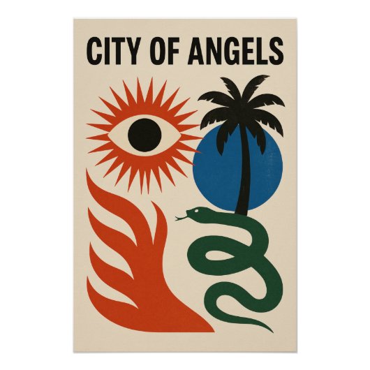 City of Angels - Surrealisme Pop Perfect Poster (Voorkant)