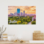 City of Boston, Massachusetts, Verenigde Staten Poster (Keuken)