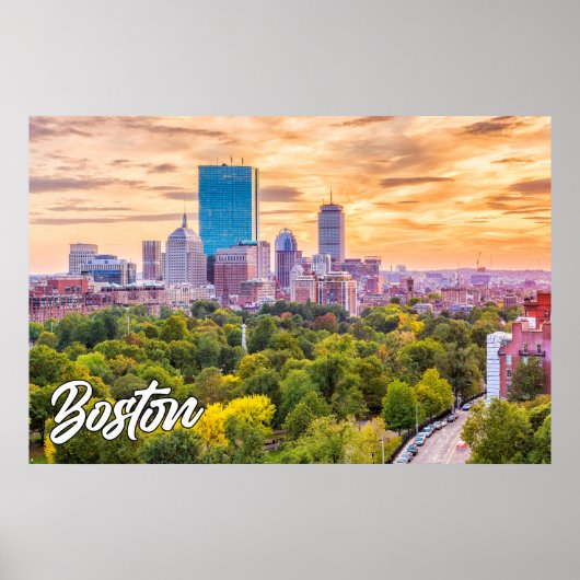 City of Boston, Massachusetts, Verenigde Staten Poster (Voorkant)