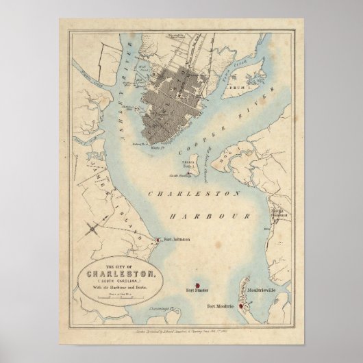 City of Charleston, South Carolina Poster (Voorkant)