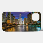 city of chicago with the magnificent river Case-Mate iPhone case (Achterkant (horizontaal))