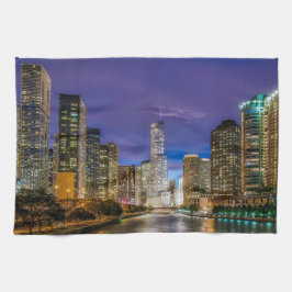 city of chicago with the magnificent river theedoek