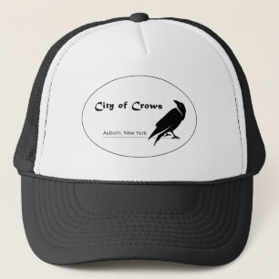 City of Crows zwart-wit logo Trucker Pet