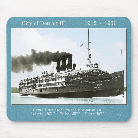 City of Detroit III muismat (Voorkant)