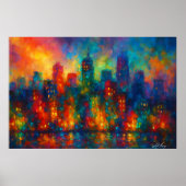 City of Echoes Cityscape Poster (Voorkant)