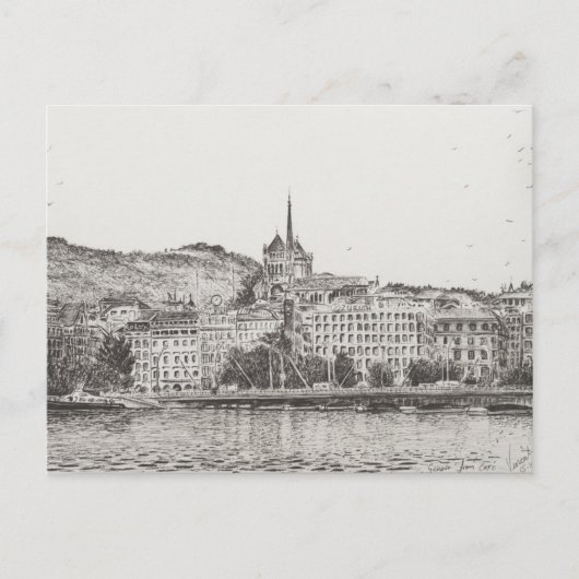 City of Geneva Briefkaart (Voorkant)