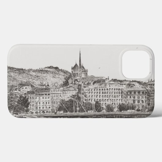 City of Geneva Case-Mate iPhone Case (Achterkant (horizontaal))
