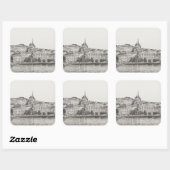 City of Geneva Vierkante Sticker (Vel)