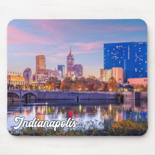 City of Indianapolis, Indiana, Verenigde Staten Muismat (Voorkant)