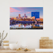 City of Indianapolis, Indiana, Verenigde Staten Poster (Keuken)