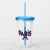 City of Lights: Bold Paris Typography Art Acryl Drinkbeker (Voorkant)