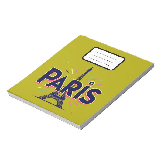 City of Lights: Bold Paris Typography Art Notitieblok (Linkerzijde)