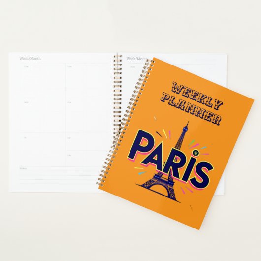 City of Lights: Bold Paris Typography Art Planner (Display)