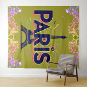 City of Lights: Bold Paris Typography Art Wandkleed (In Situ (horizontaal))