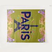 City of Lights: Bold Paris Typography Art Wandkleed (Voorkant (horizontaal))