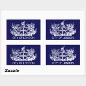 City of London, , Coat of Arms, Engeland Rechthoekige Sticker (Vel)