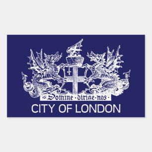 City of London, , Coat of Arms, Engeland Rechthoekige Sticker