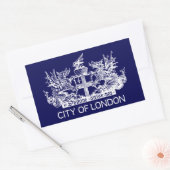 City of London, , Coat of Arms, Engeland Rechthoekige Sticker (Envelop)