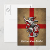 City of London Dragon Briefkaart (Voorkant / Achterkant)