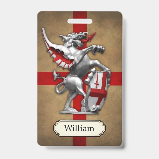 City of London Dragon Personalized Badge (Voorkant)