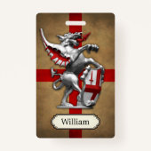 City of London Dragon Personalized Badge (Achterkant)
