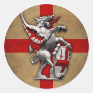 City of London Dragon ronde sticker
