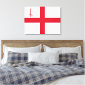 City of London (England) (UK Capital City) Canvas Afdruk (Insitu (Slaapkamer))