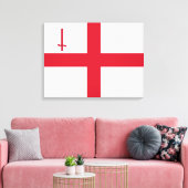City of London (England) (UK Capital City) Canvas Afdruk (Insitu (Woonkamer))