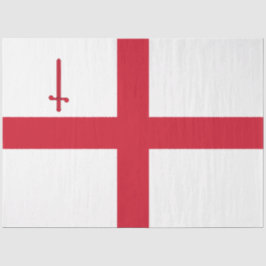 City of London Flag (England) (UK Capital City) Tissuepapier
