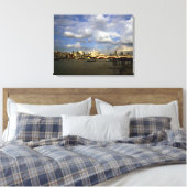 City of London in de jaren negentig Canvas Afdruk (Insitu (Slaapkamer))