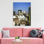 City of London in de jaren negentig Canvas Afdruk (Insitu (Woonkamer))