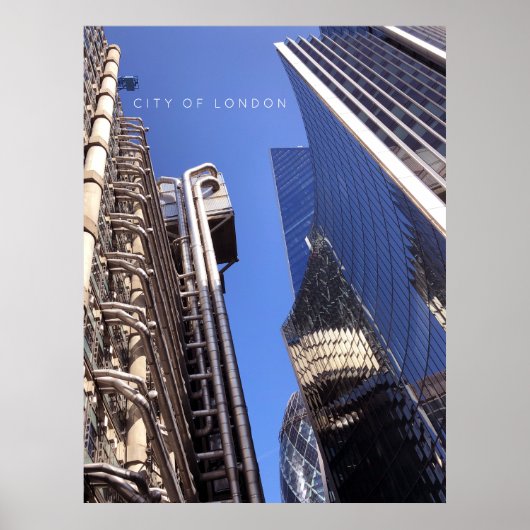 City of London Lloyd's building kantoormuurdecorat Poster (Voorkant)
