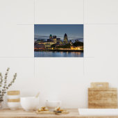 City of London 's nachts Poster (Keuken)