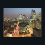 City of London Skyline at Sunset Briefkaart<br><div class="desc">City of London Skyline at Sunset.</div>